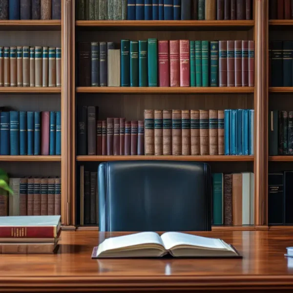 libreria legno falegname su misura