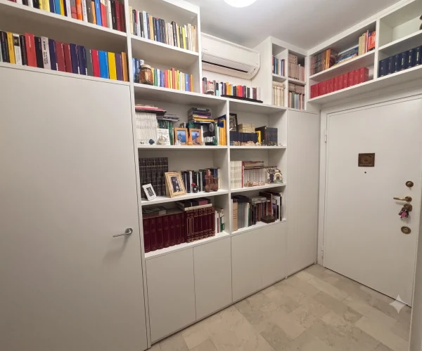 libreria angolare bianca su misura milano libreria angolare bianca su misura milano